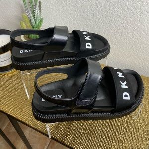 DKNY Black Strap Sandal
